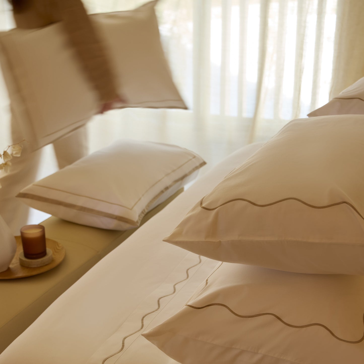 Housse de coussin en satin 600 fils BLESSING