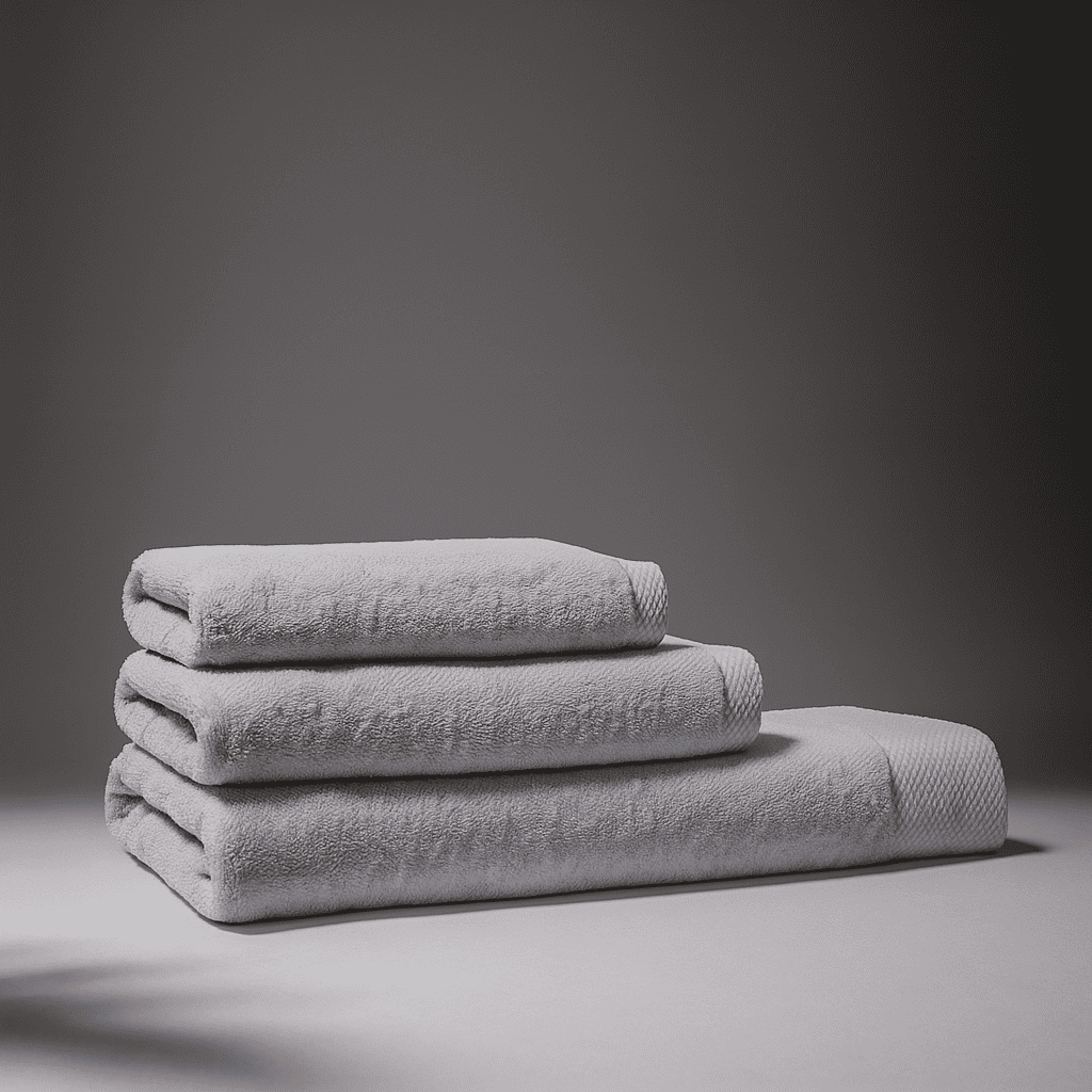 Of Super Soft Towels Oasis (bundle Of 3) - Grey close-up by Voucler