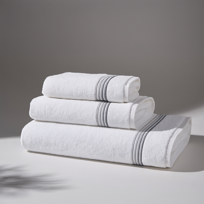 Set of 3 Misty Grey Towels