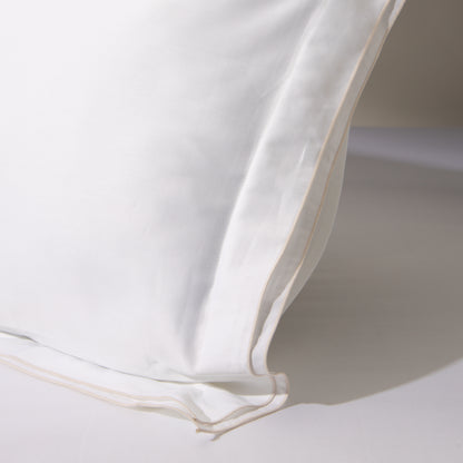 JUEGO DE SÁBANAS BLISS SATÉN BORDADO BEIGE