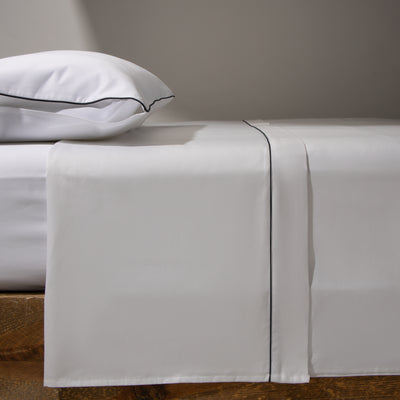 Drap plat en satin BREEZE, 800 fils au pouce carré