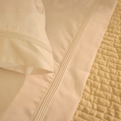 Drap plat en satin CALM, 400 fils au pouce carré