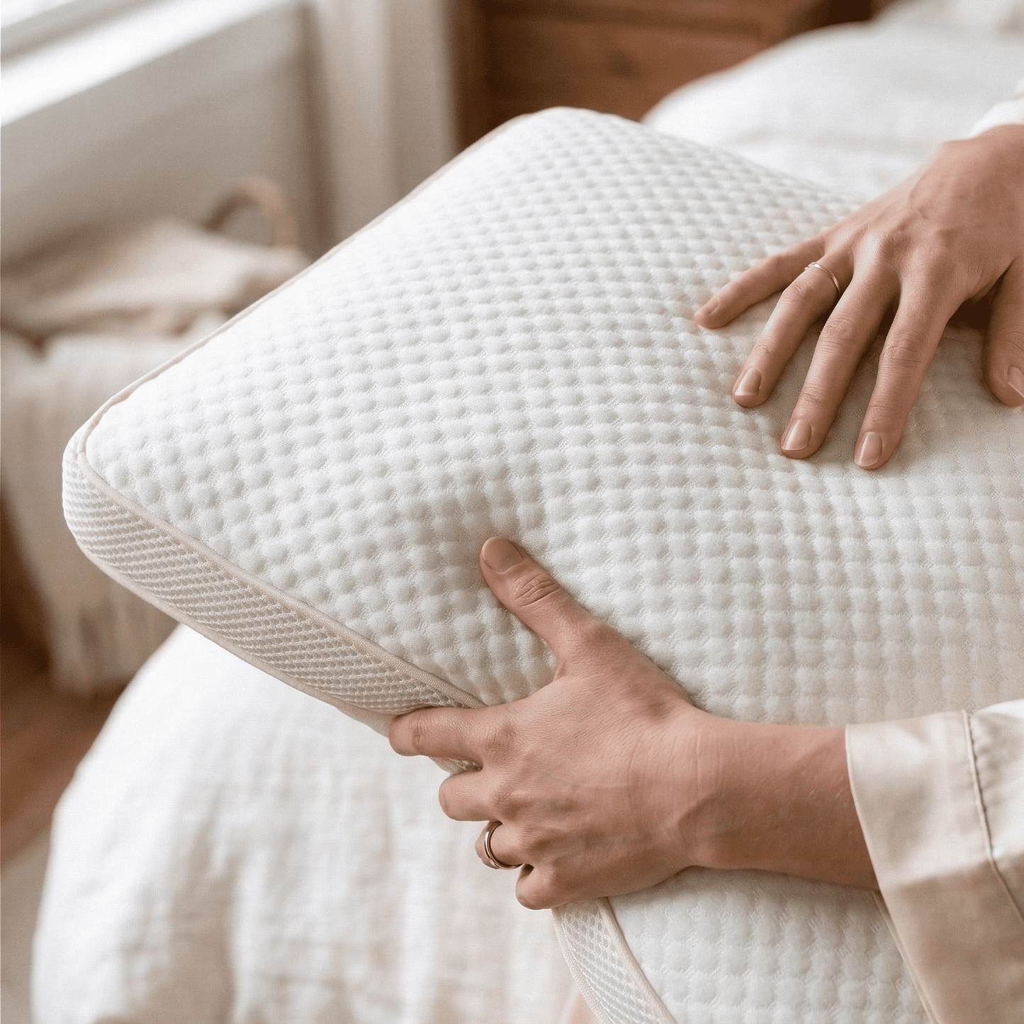 Cloud Comfort Pillow folded by Voucler