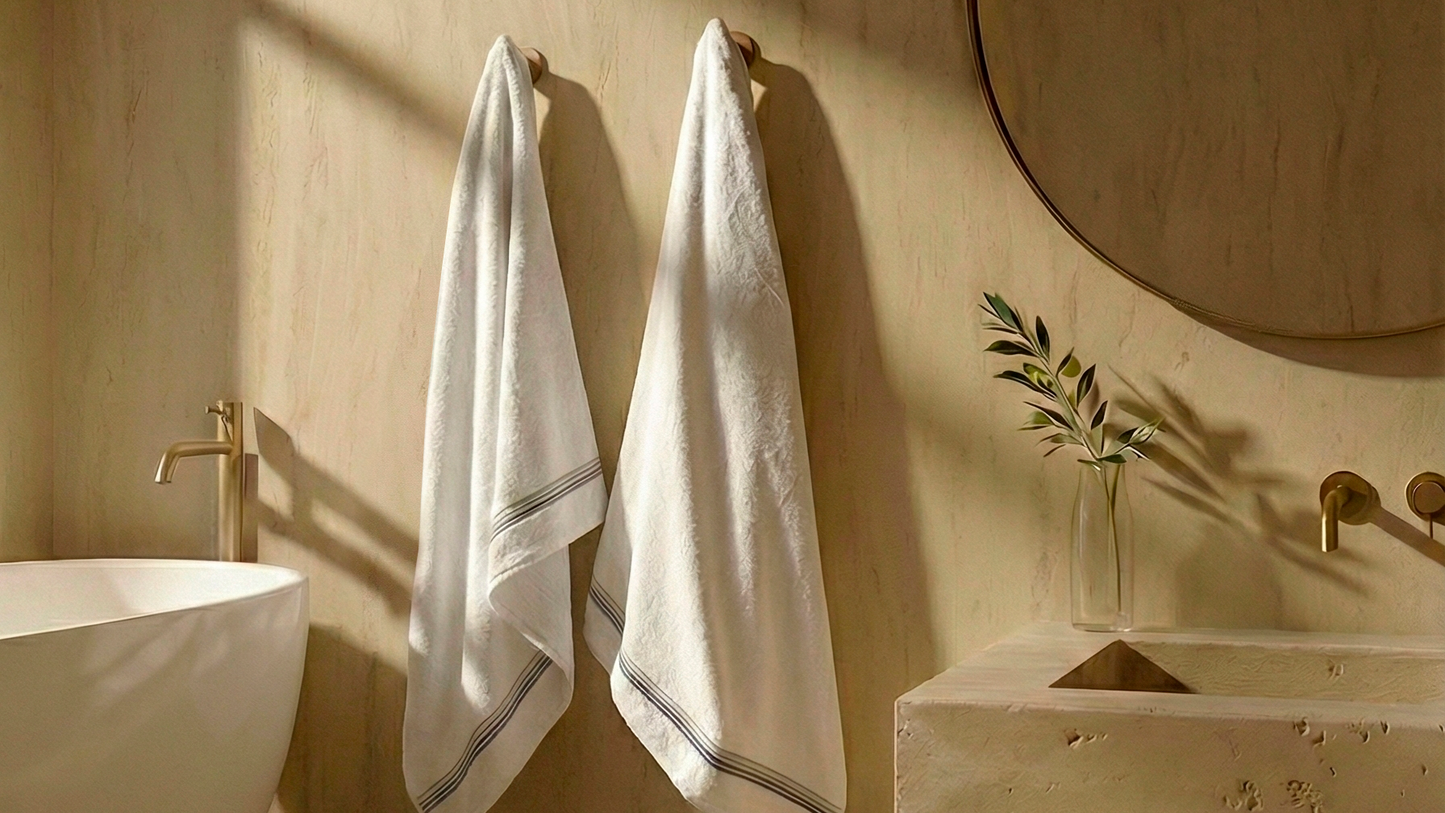 Serviette de bain brodée MISTY BOURDON