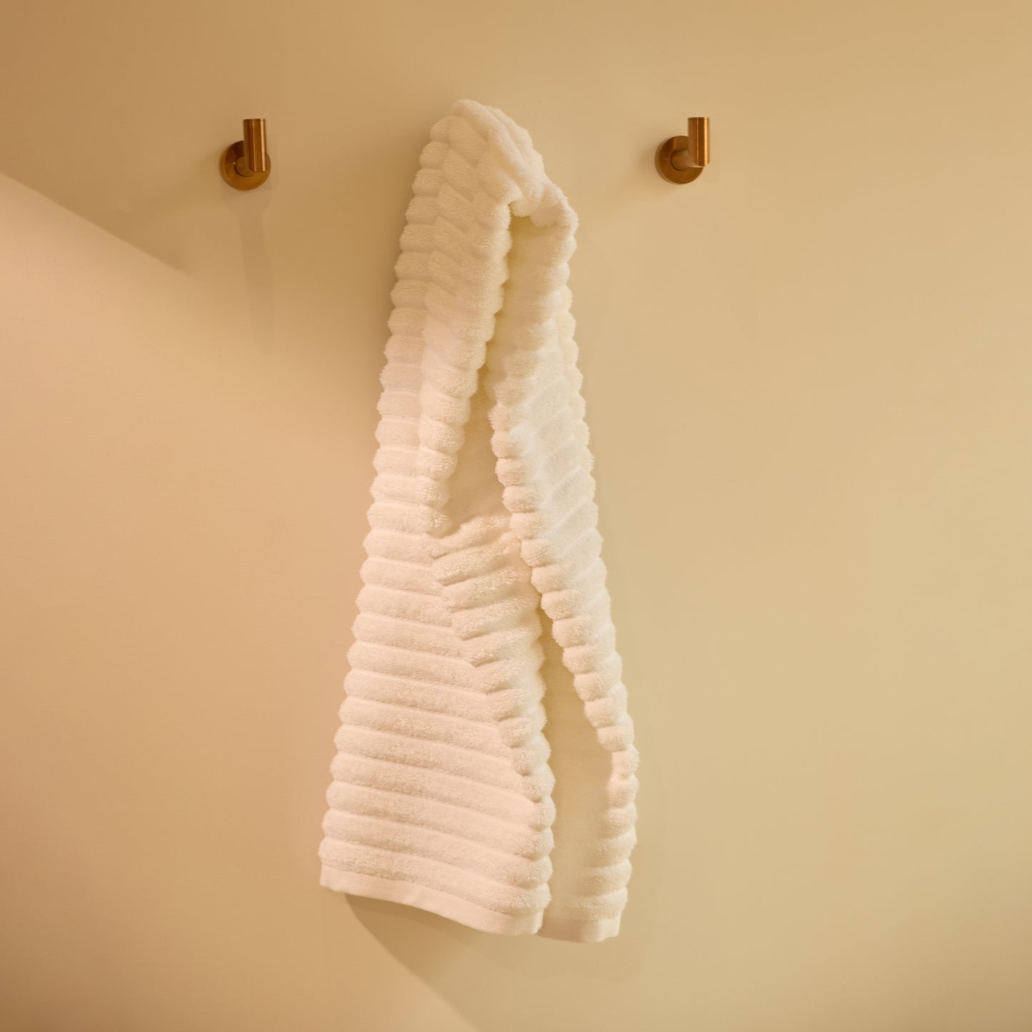 Serviette de bain en coton côtelé Meadow