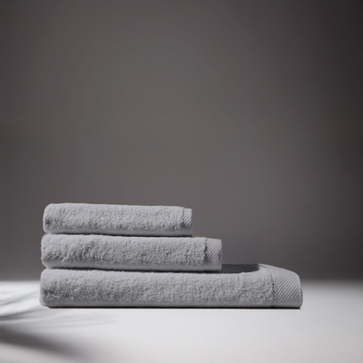 Set of 3 Oasis Super Soft Grey Towels