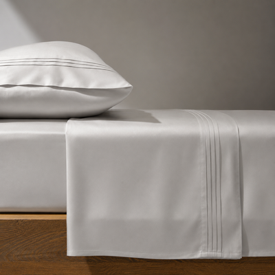 Drap plat en tissu de bambou pur