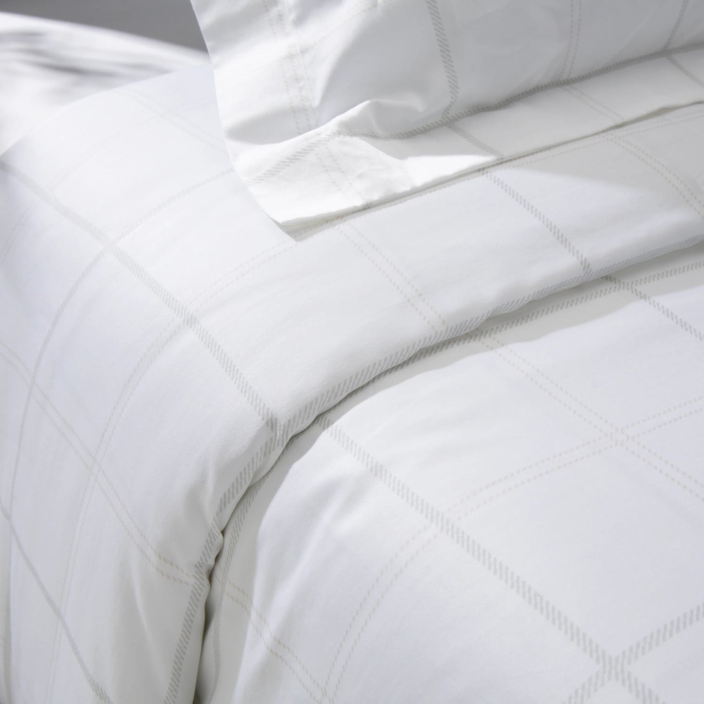 Capa de edredom quadriculado