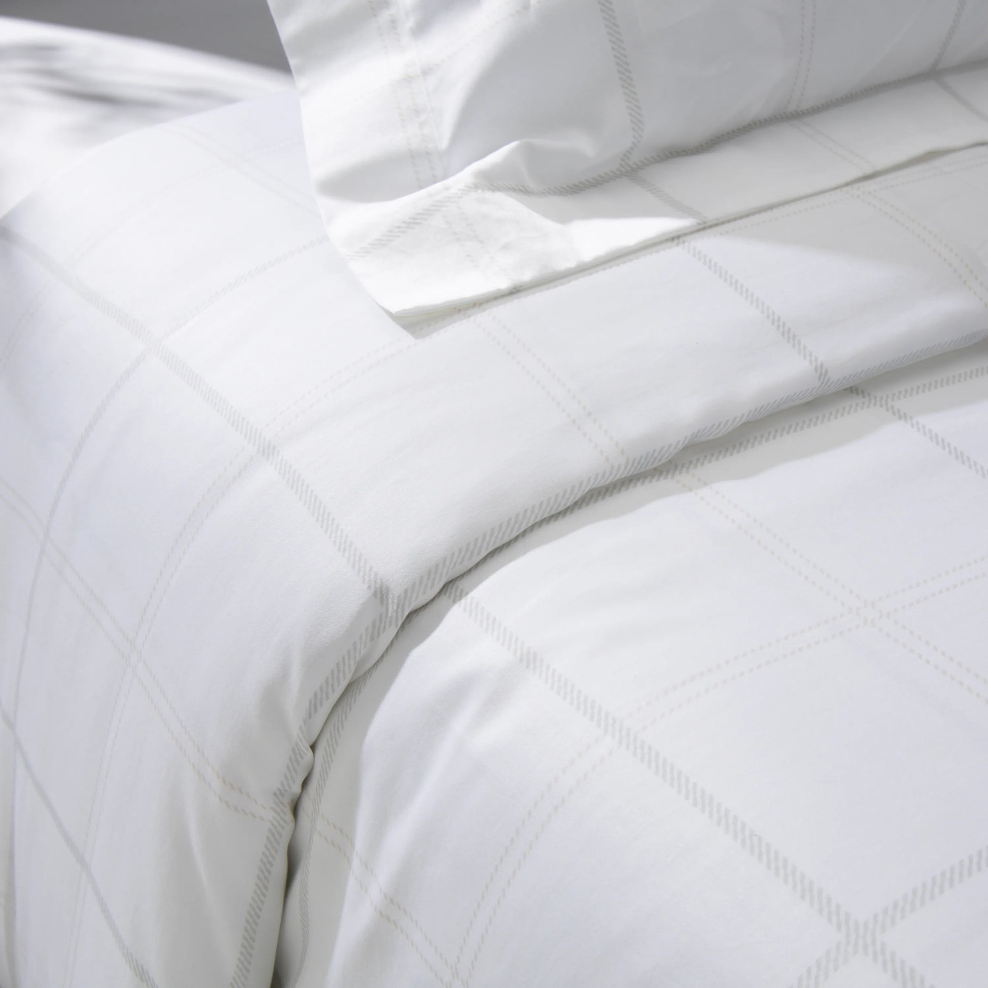 Capa de edredom quadriculado