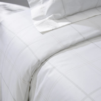 Capa de edredom quadriculado