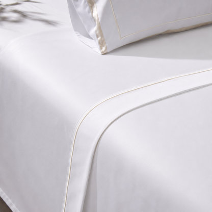 Heaven sateen flat sheet white 800 thread count
