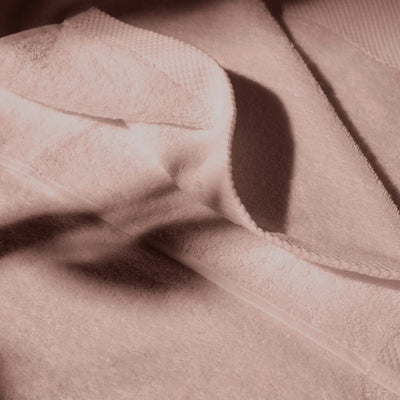 Detailed image of a rose towel, conveying a feeling of cleanliness and hygiene care.
