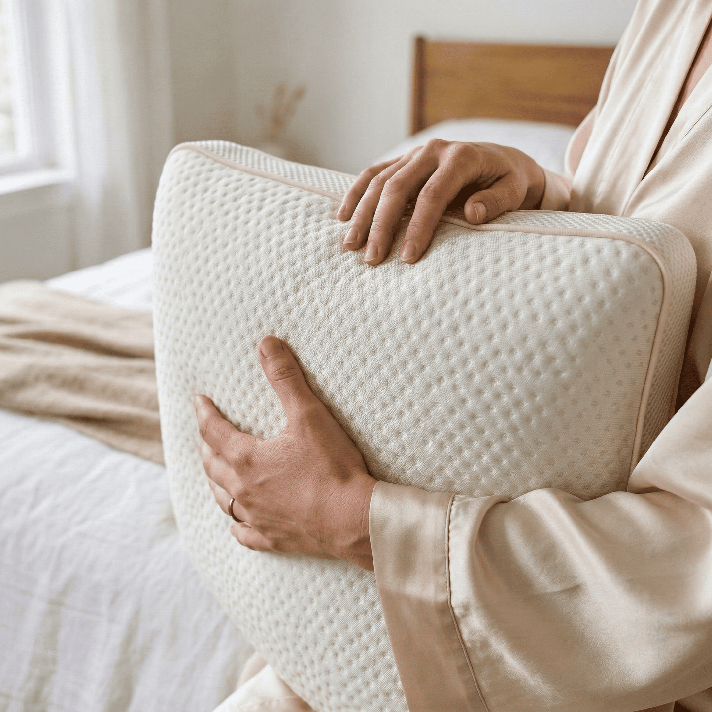 Cooling Touch Pillow folded by Voucler