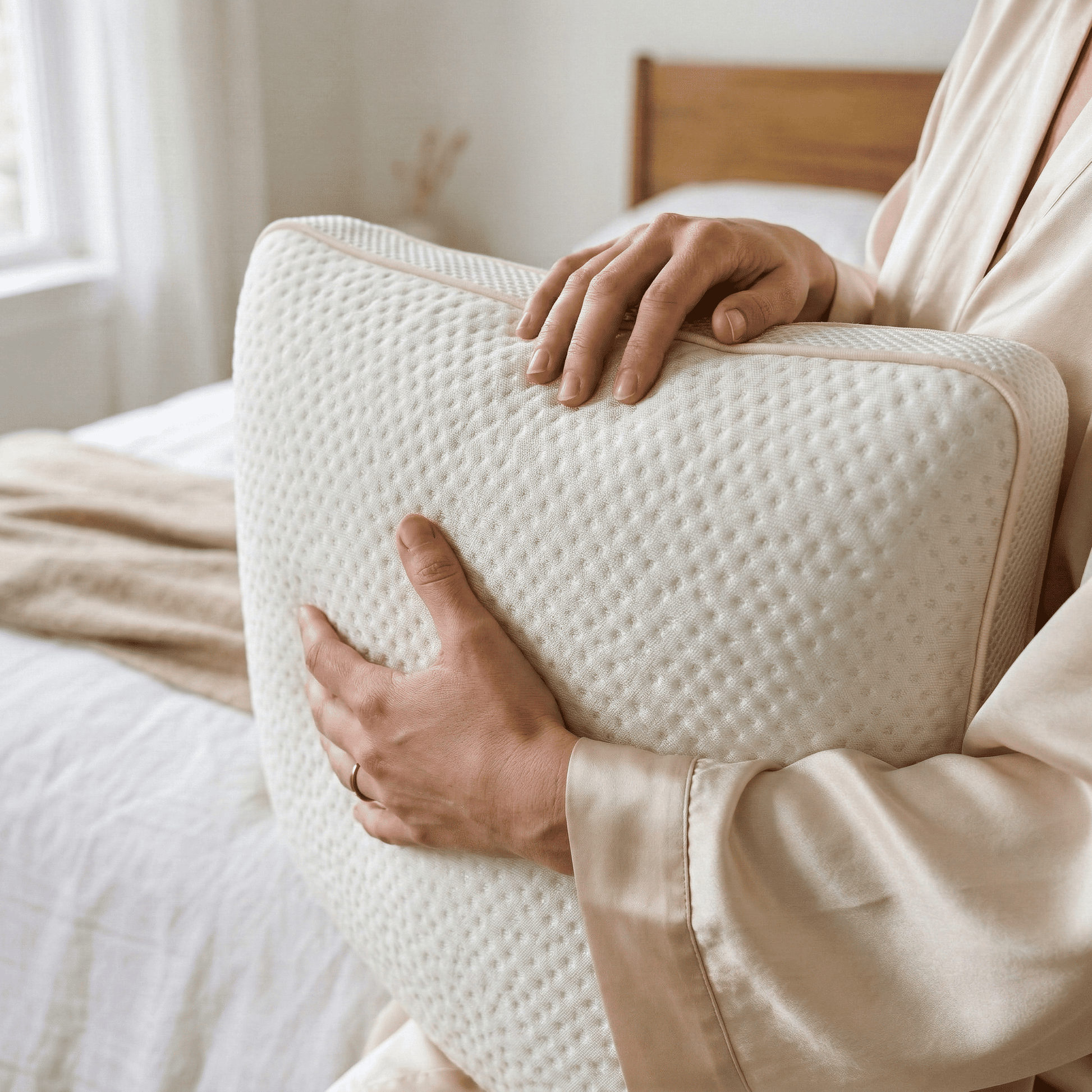 Cooling Touch Pillow folded by Voucler